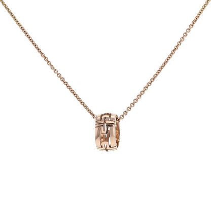 [AURORA]PARENTESI NECKLACE PINK GOLD