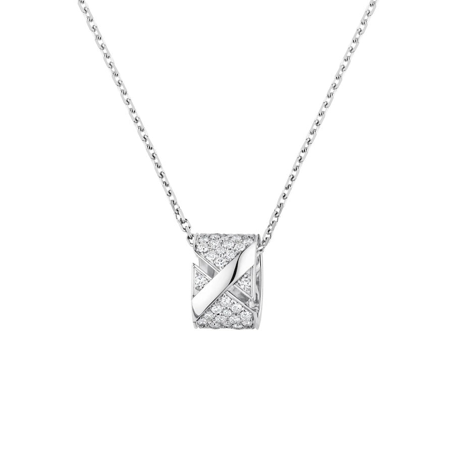 [AURORA]LIENS EVIDENCE DIAMOND PAVED NECKLACE