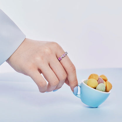 [AURORA]Unique Colorful Emerald Cut Party Ring