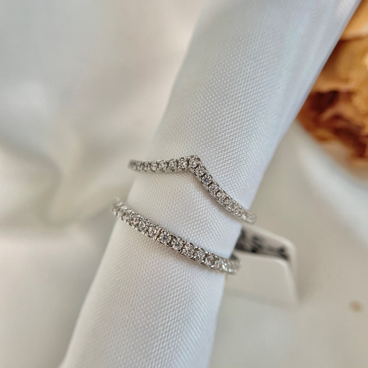 [AURORA]Elaborate Tennis Band Ring