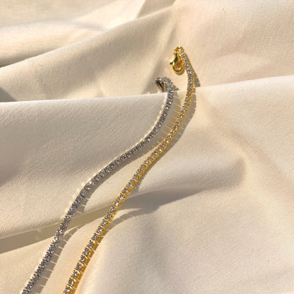 [AURORA]Radiant Shinning Princess Cut Tennis Bracelet