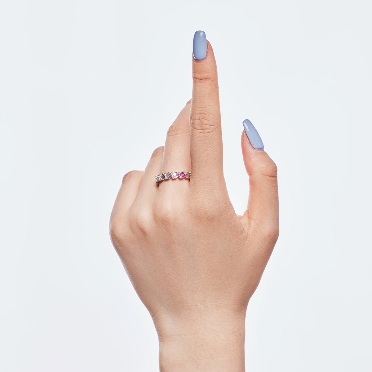 [AURORA]Delicate Vibrant Emerald Cut Daily Ring