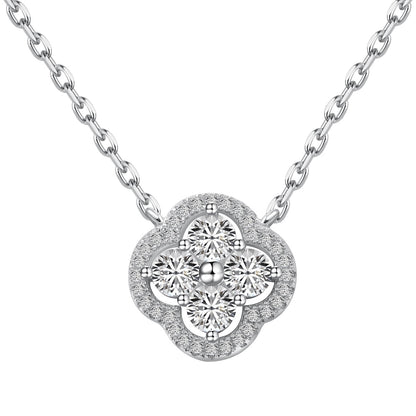 [AURORA]Exquisite Necklace With Four-Leaf Clover Flower Design