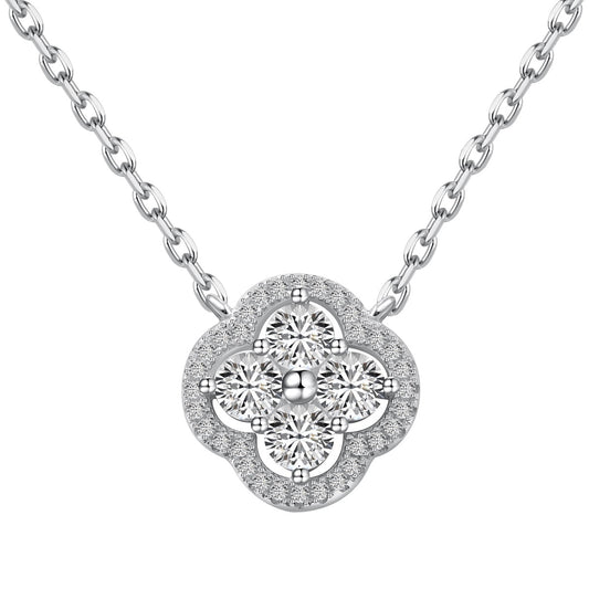 [AURORA]Exquisite Necklace With Four-Leaf Clover Flower Design
