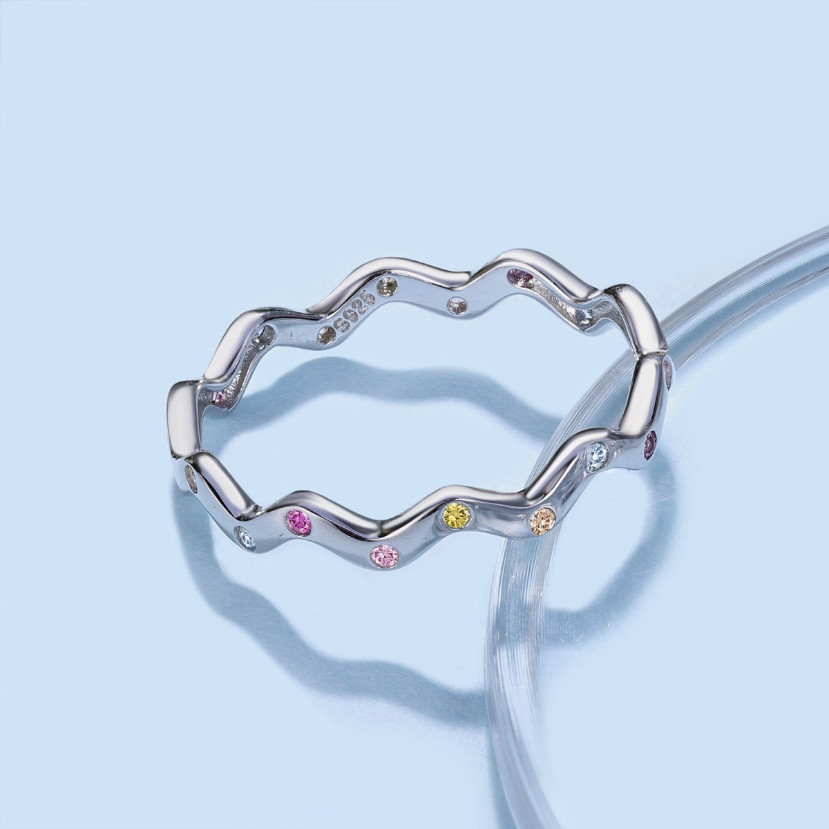 [AURORA]Ornate Vibrant Round Cut Daily Ring