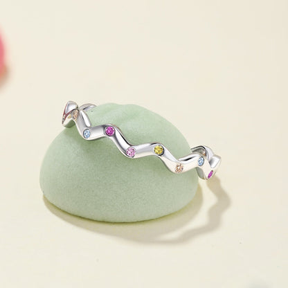 [AURORA]Ornate Vibrant Round Cut Daily Ring