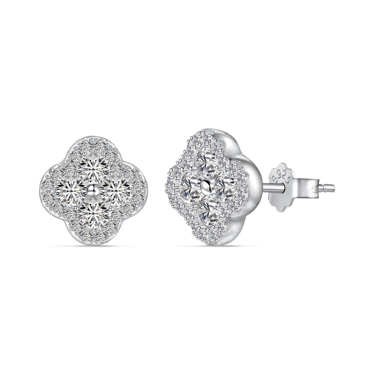 [AURORA]Four-Leaf Clover Flower Shaped Earrings