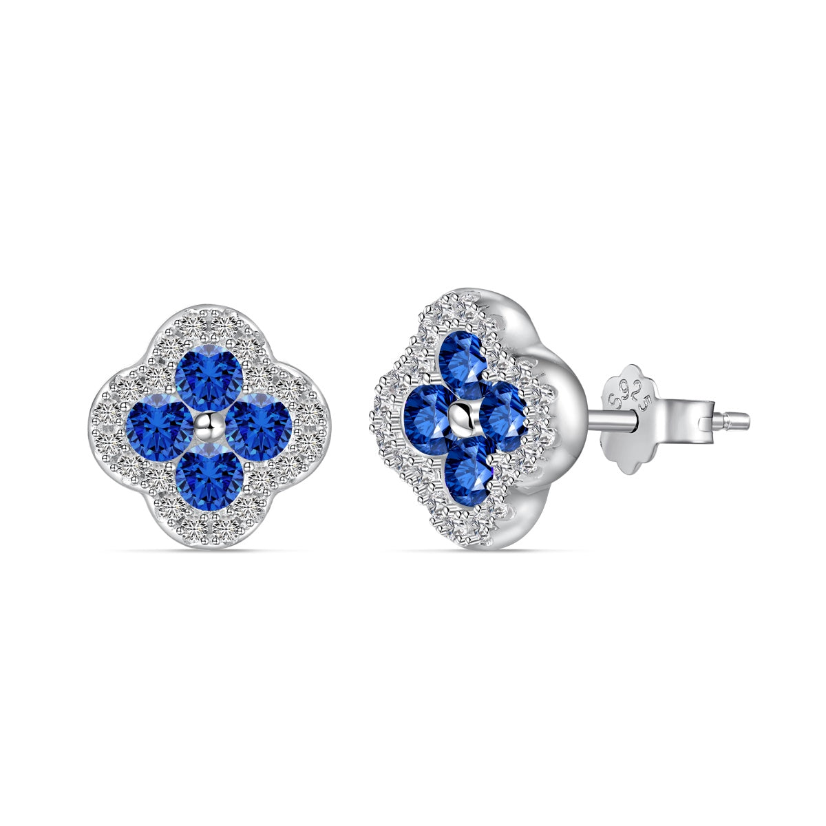 [AURORA]Four-Leaf Clover Flower Shaped Earrings