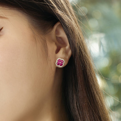 [AURORA]Four-Leaf Clover Exquisite Earrings