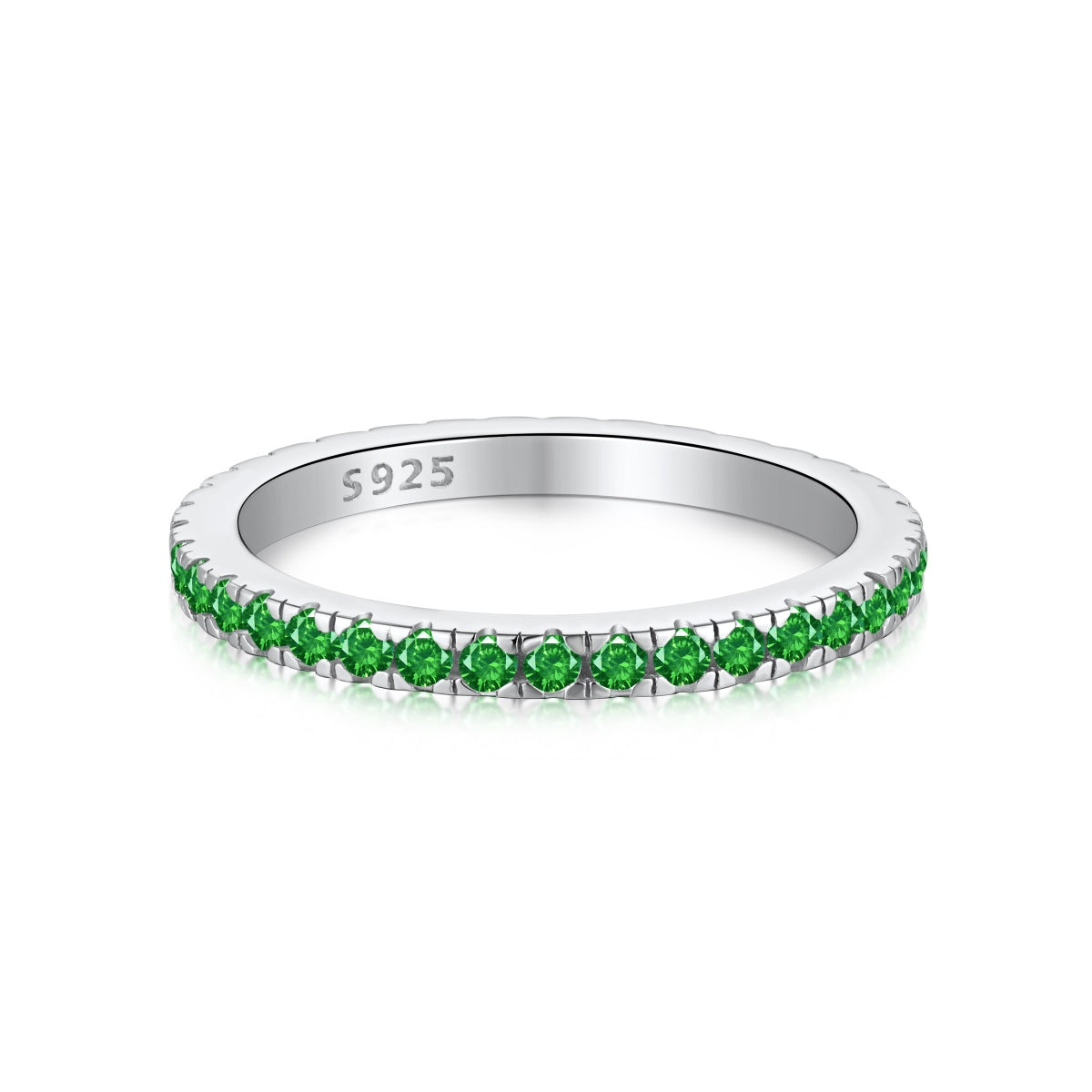 [AURORA]Delicate Sparkling Round Cut Daily Ring