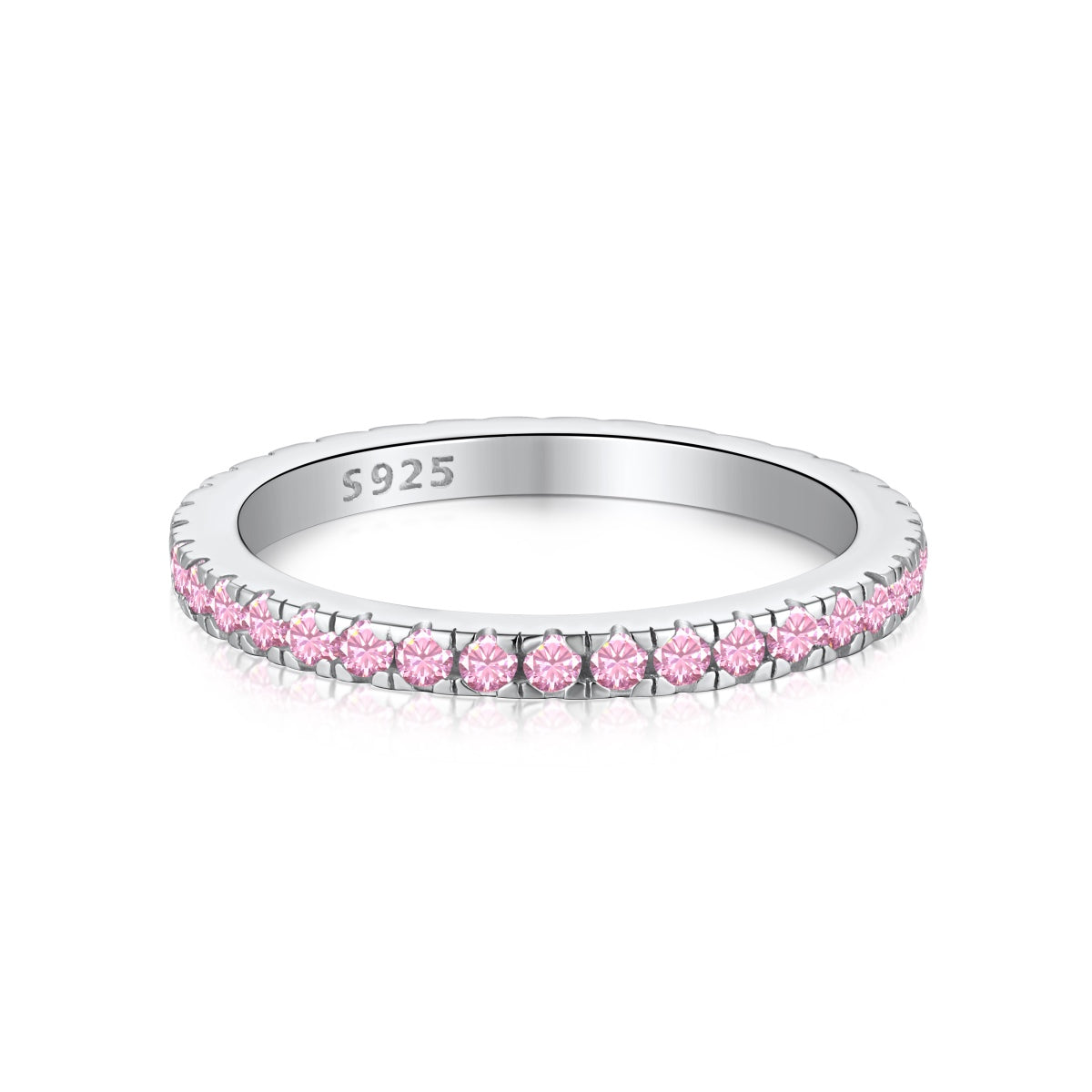 [AURORA]Delicate Sparkling Round Cut Daily Ring