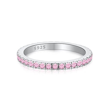 [AURORA]Delicate Sparkling Round Cut Daily Ring