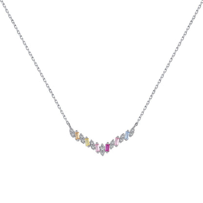 [AURORA]Dazzling Rainbow Necklace