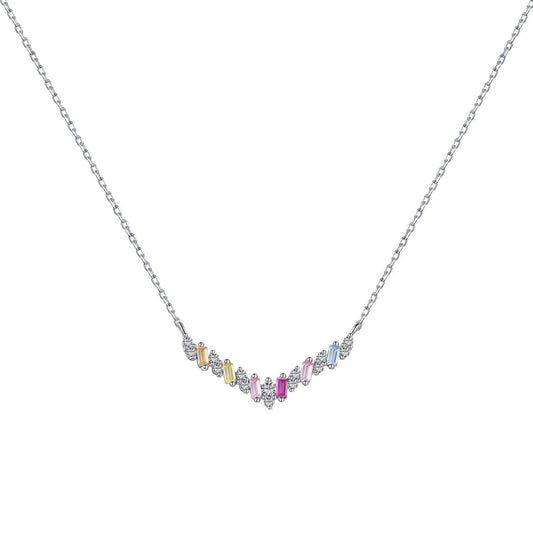 [AURORA]Dazzling Rainbow Necklace