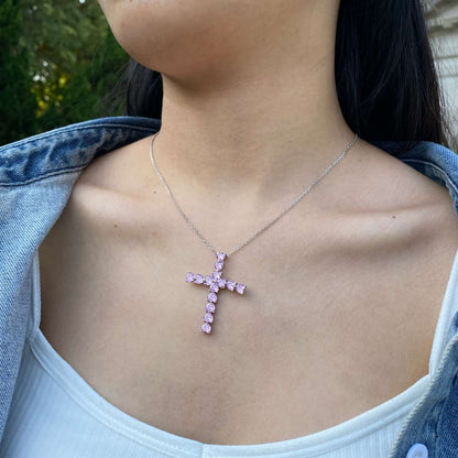 [AURORA]Radiant Cross Shape Necklace