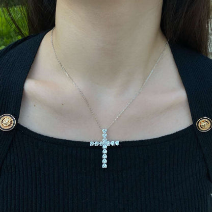 [AURORA]Radiant Cross Shape Necklace