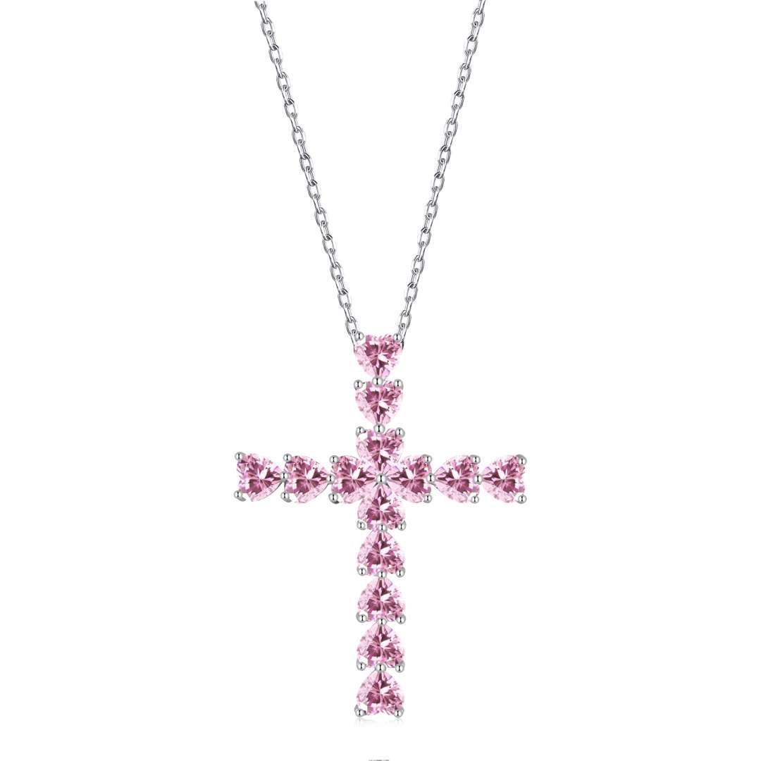 [AURORA]Radiant Cross Shape Necklace
