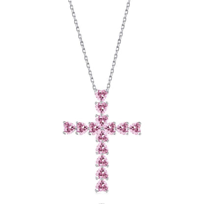 [AURORA]Radiant Cross Shape Necklace