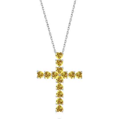 [AURORA]Radiant Cross Shape Necklace