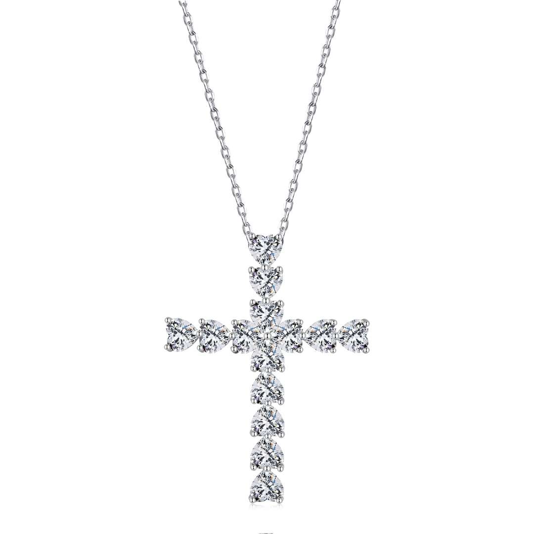 [AURORA]Radiant Cross Shape Necklace