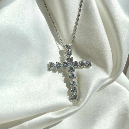 [AURORA]Radiant Cross Shape Necklace