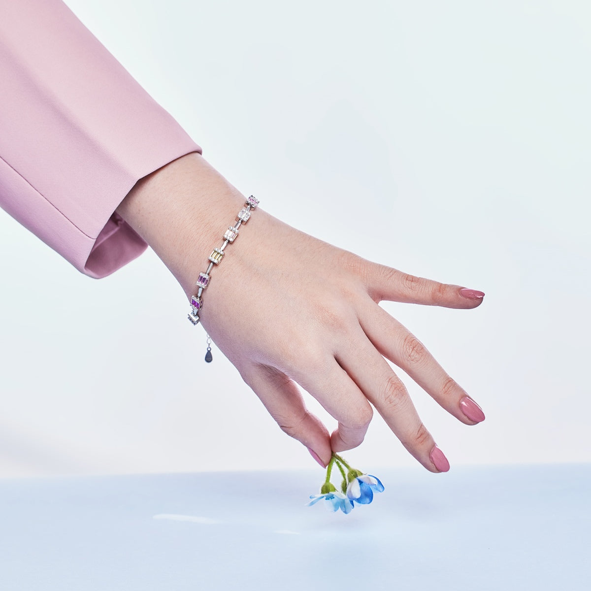 [AURORA]Dainty Charming Emerald Cut Daily Bracelet