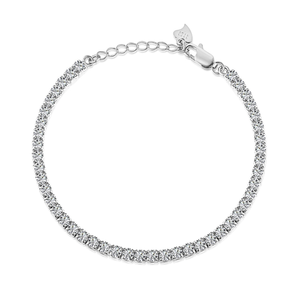 [AURORA]Sparkling Round Cut Daily Bracelet