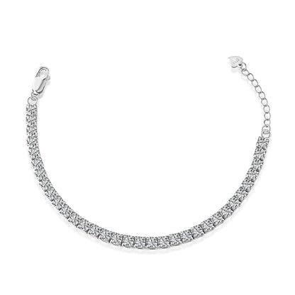 [AURORA]Sparkling Radiant Princess Cut Tennis Bracelet
