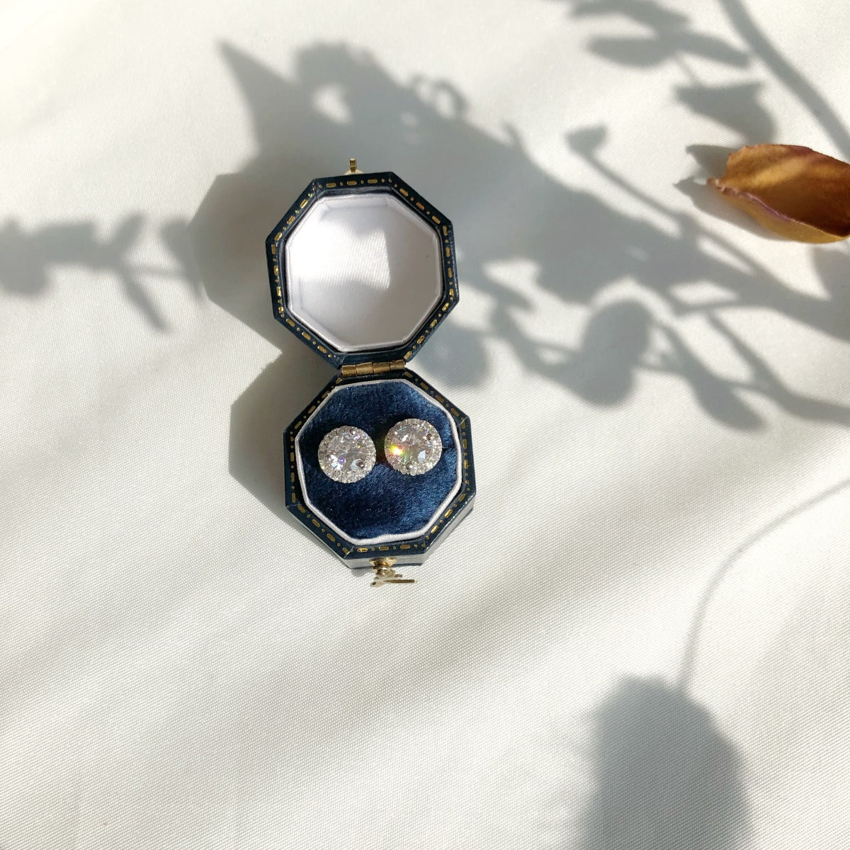 [AURORA]Classic Princess Round Shape Earrings