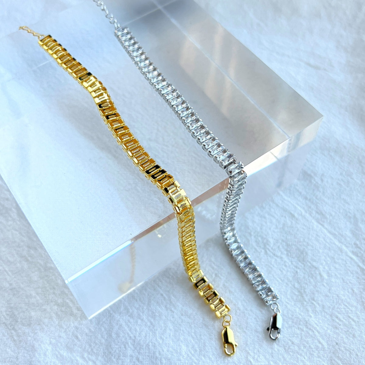 [AURORA]Exquisite Emerald Cut Daily Bracelet