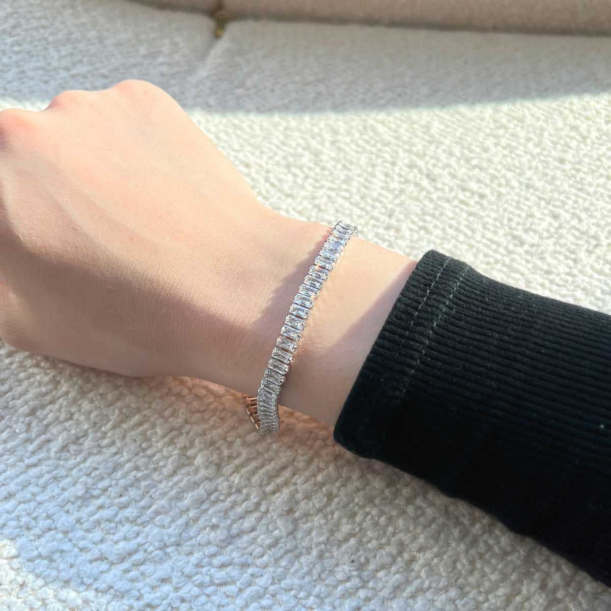 [AURORA]Exquisite Emerald Cut Daily Bracelet