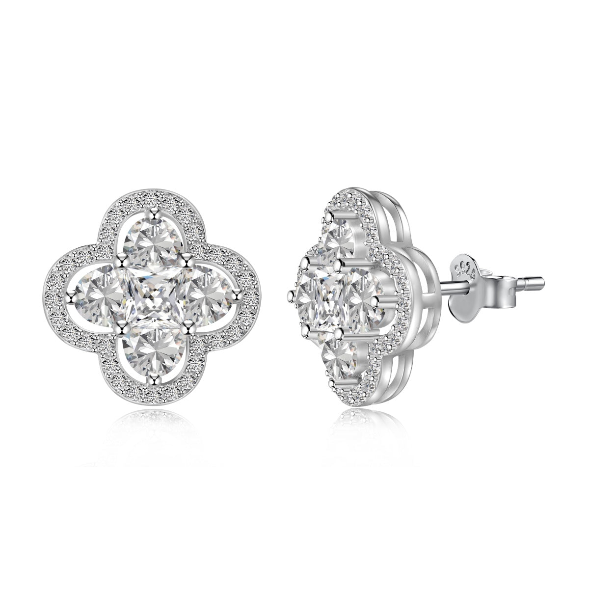 [AURORA]Lucky Four-Leaf Clover Exquisite Earrings