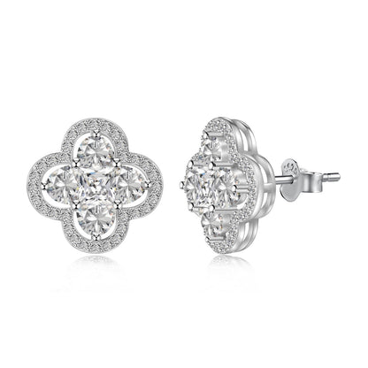 [AURORA]Lucky Four-Leaf Clover Exquisite Earrings
