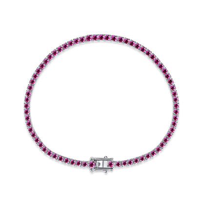 [AURORA]Dazzling Colorful Round Cut Daily Bracelet