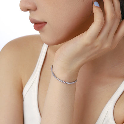 [AURORA]Dazzling Sparkling Round Cut Daily Bracelet