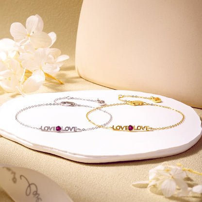 [AURORA]Romantic Heart Shape Lover Bracelet