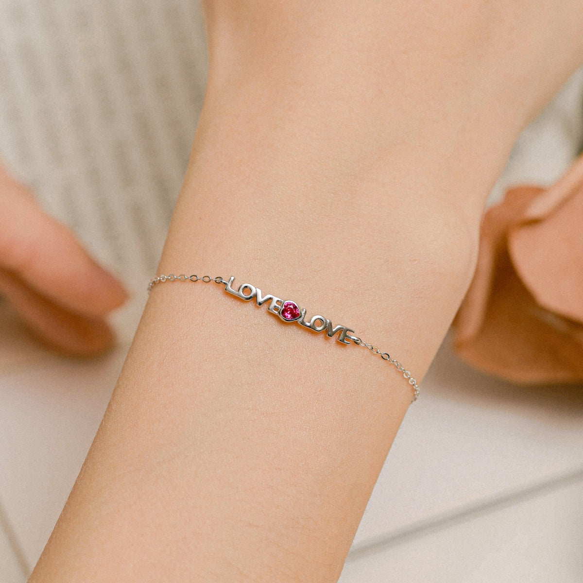 [AURORA]Romantic Heart Shape Lover Bracelet