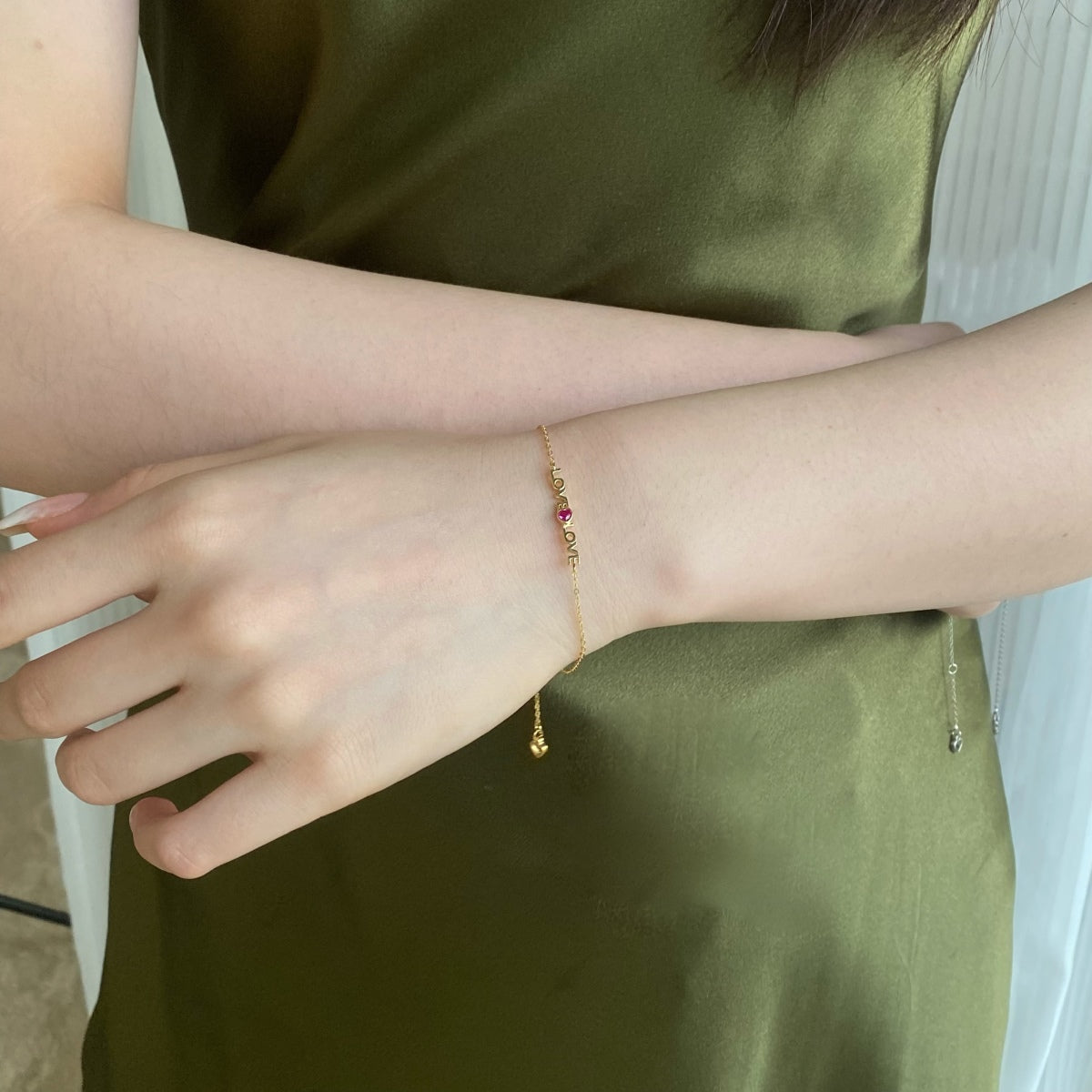 [AURORA]Romantic Heart Shape Lover Bracelet