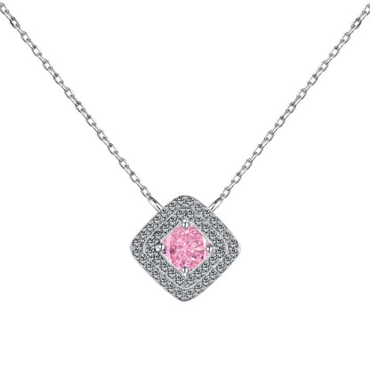 [AURORA]Sparkling Asscher Cut Necklace
