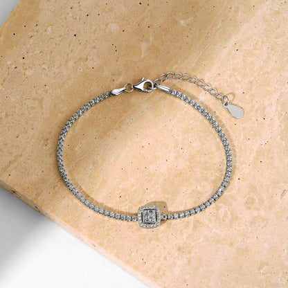 [AURORA]Luxurious Dazzling Square Shape Banquet Bracelet