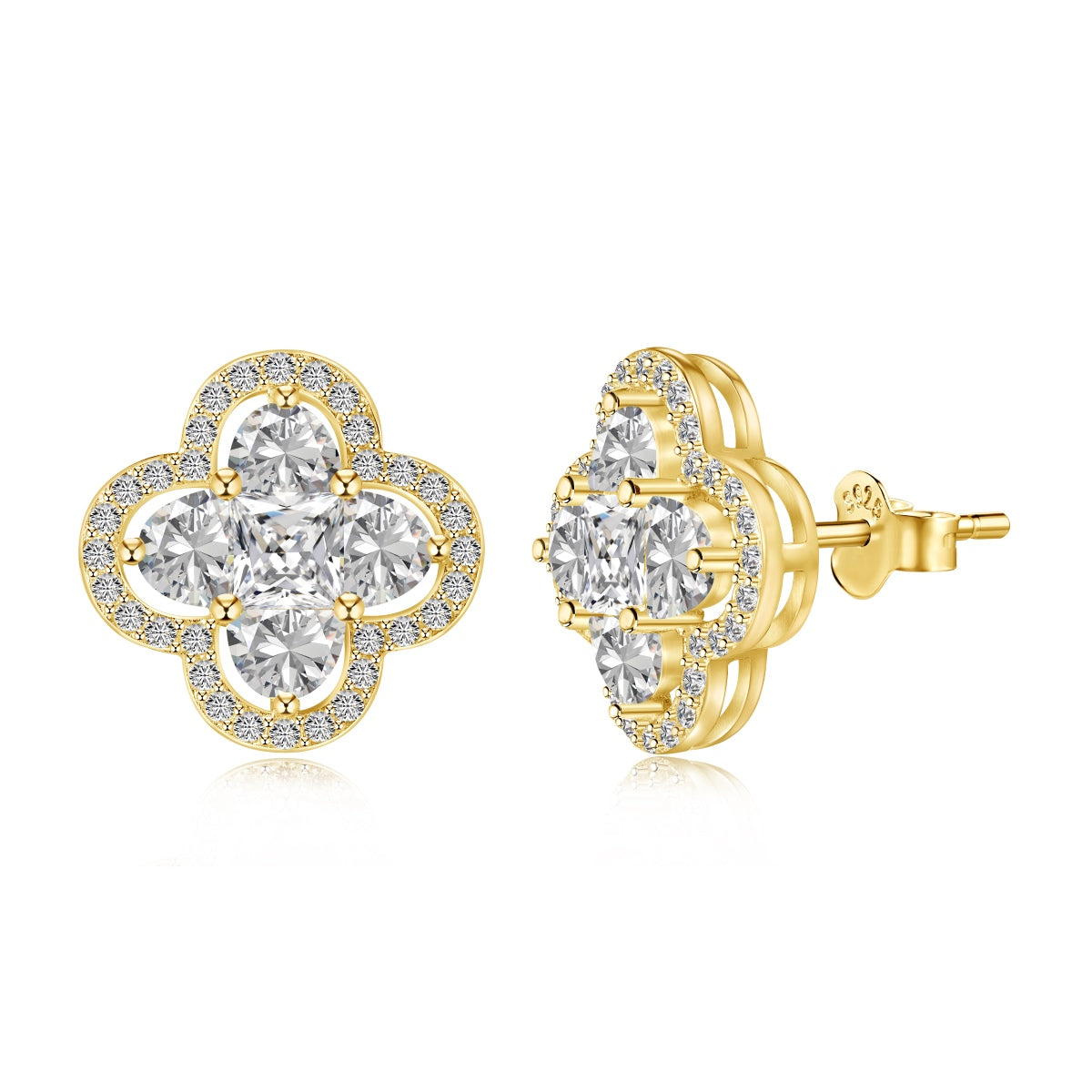 [AURORA]Lucky Four-Leaf Clover Exquisite Earrings