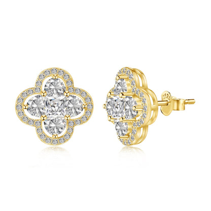 [AURORA]Lucky Four-Leaf Clover Exquisite Earrings