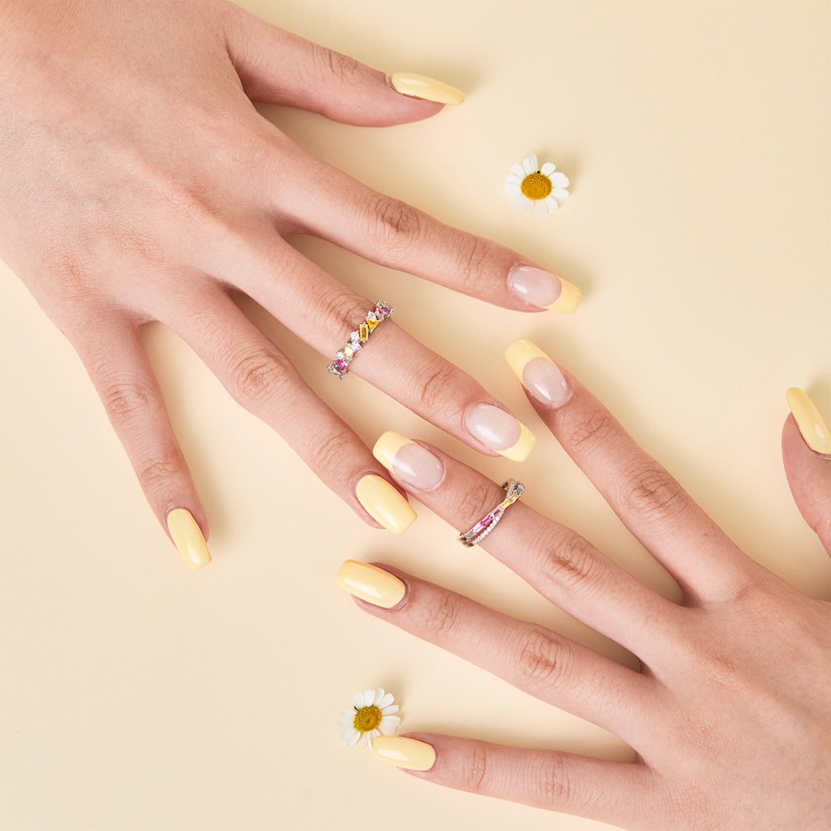 [AURORA]Dazzling Polychromatic Multi cut Daily Ring