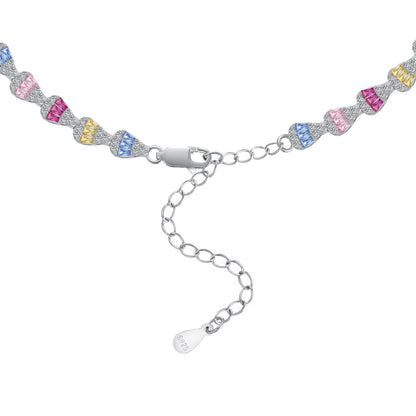 [AURORA]Radiant Colorful Rainbow Necklace