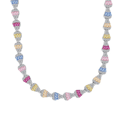 [AURORA]Radiant Colorful Rainbow Necklace