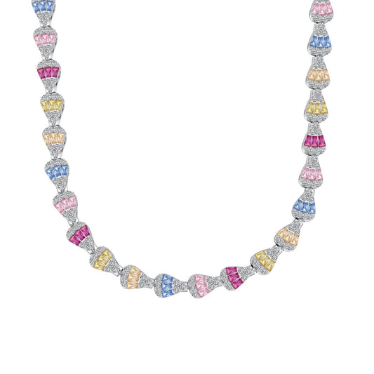 [AURORA]Radiant Colorful Rainbow Necklace