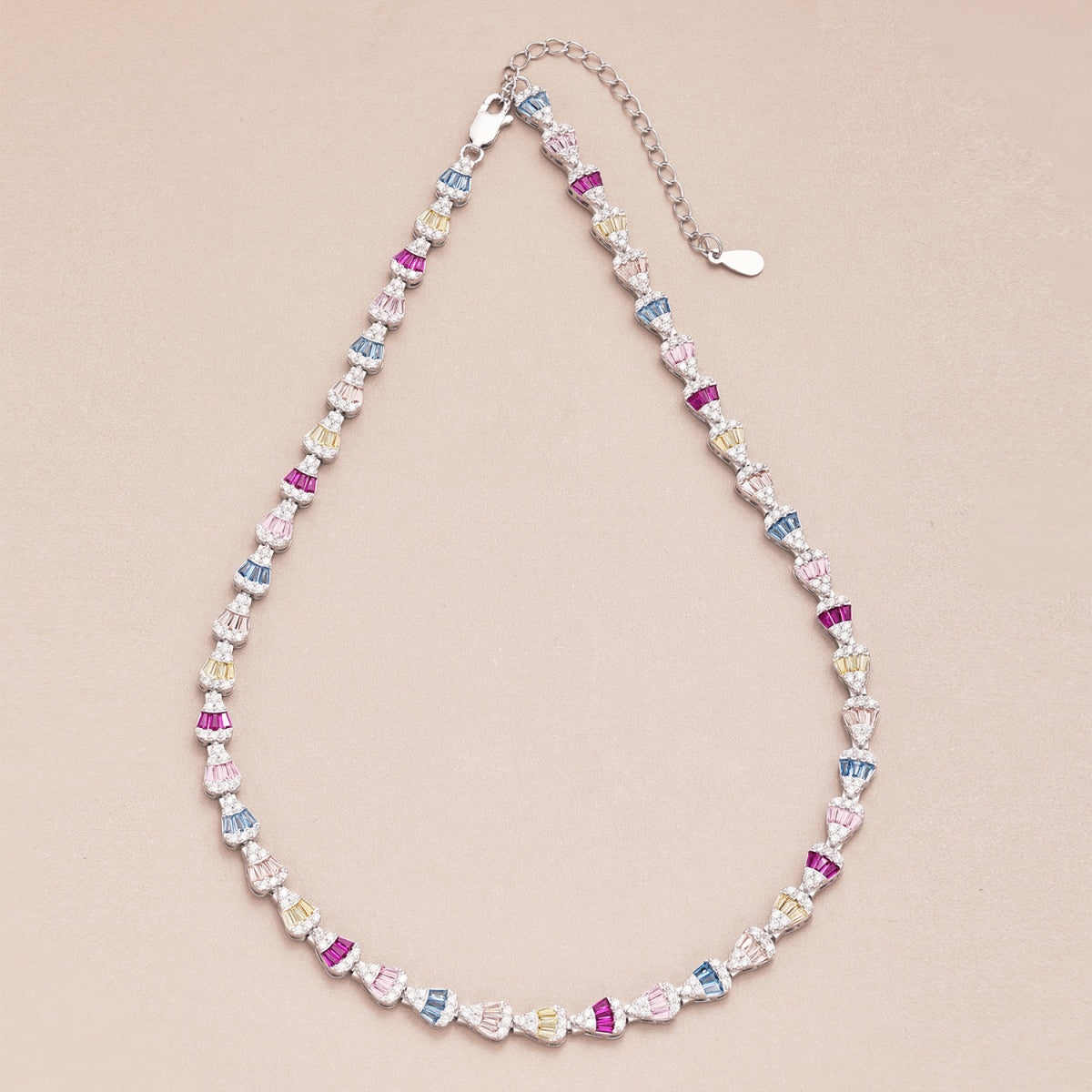 [AURORA]Radiant Colorful Rainbow Necklace