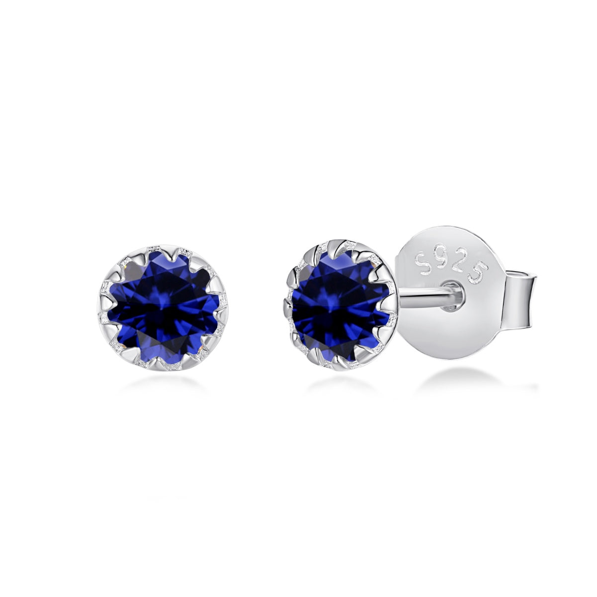 [AURORA]Sparkling Colorful Round Shape Earrings