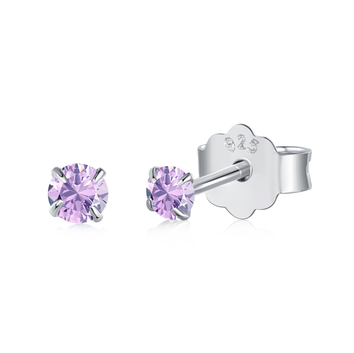 [AURORA]Delicate Solitaire Earrings