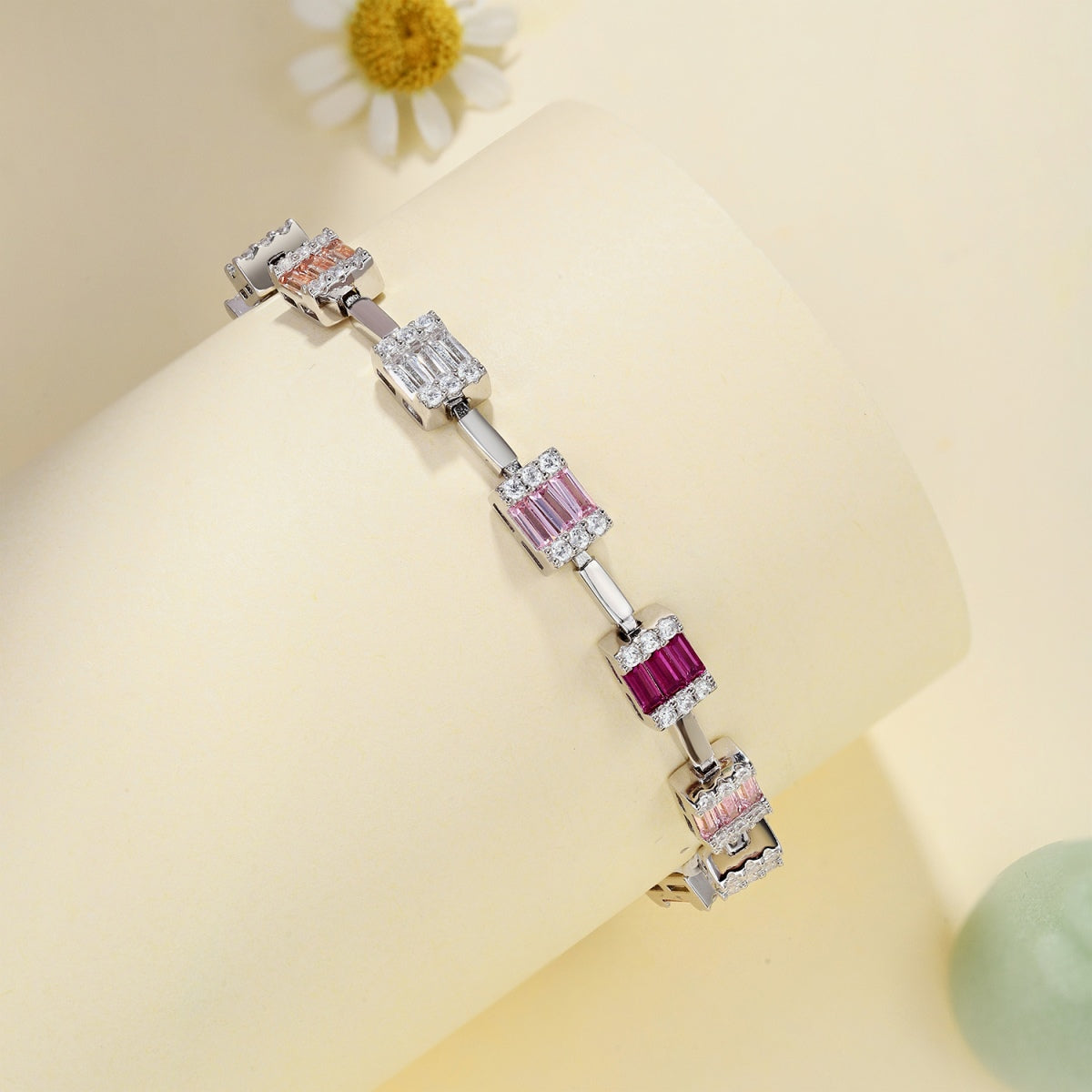 [AURORA]Dainty Charming Emerald Cut Daily Bracelet